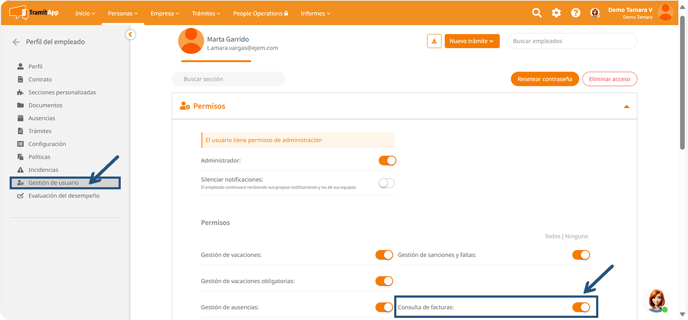 Consulta de facturas
