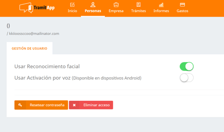 ActivarReconocimientoFacial
